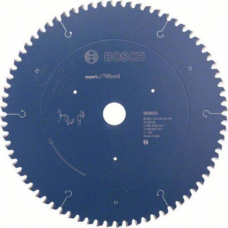 Kreissägeblatt Expert for Wood Ø30mm - 305 x 30 x 2,4 mm, 72 - 2 608 642 531 (1/5)