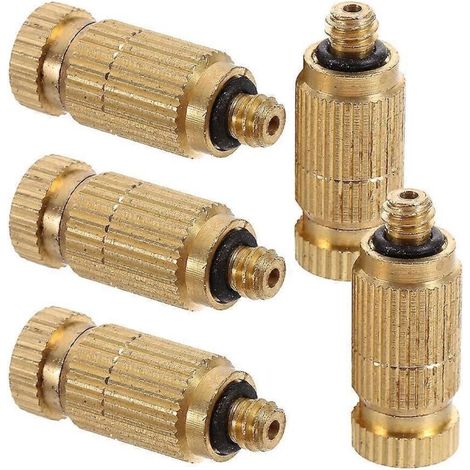 Atomizing Misting Nozzle Brass Attachment for Cooling Systems 5Pcs (1/5)