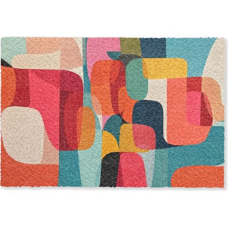 FELPUDO Formas - Colorido - Abstracto - Aviones 60x40 cm (1/5)