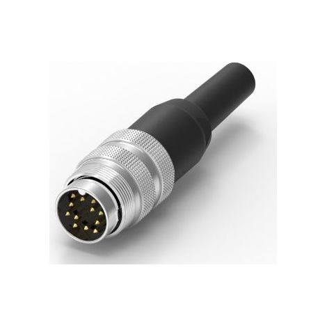 Connecteur DIN RS PRO, 12 contacts, Mâle, Montage sur câble, A souder ( Prix pour 1 )