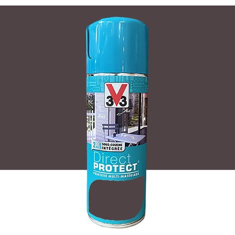 Bombe de peinture aérosol Glycéro Multi-matériaux V33 Direct Protect Rouille 0,4 L (1/4)
