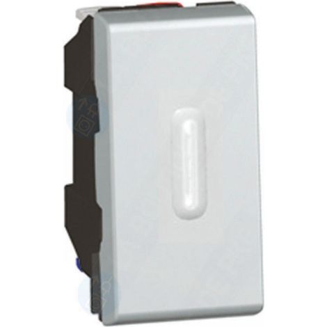 Legrand – Interrupteur va et vient 10A avec voyant LED – Aluminium – Connexion rapide sans outil – 79202 (1/2)