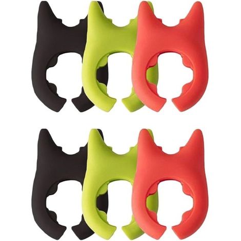 6 Pièces Support à Spatule avec Couvercle de Casserole et Porte-Cuillère à Soupe, Pince à Pot en Silicone Repose-Cuillère (1/5)