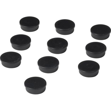 Whiteboard-Magnete - 25 mm - Schwarz - Set - 10 Stück (1/2)