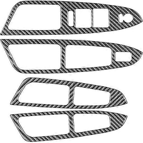 Garniture de cache-interrupteur de lève-vitre en fibre de carbone pour accessoires Chevrolet Impala 2006-2013 (1/5)