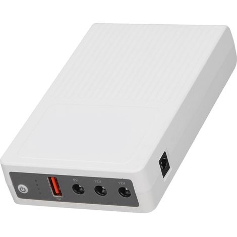 Mini UPS batterie de secours DC12V 9V 5V 15200mAh 3 pièces adaptateurs cc routeur WiFi alimentation sans interruption (1/5)