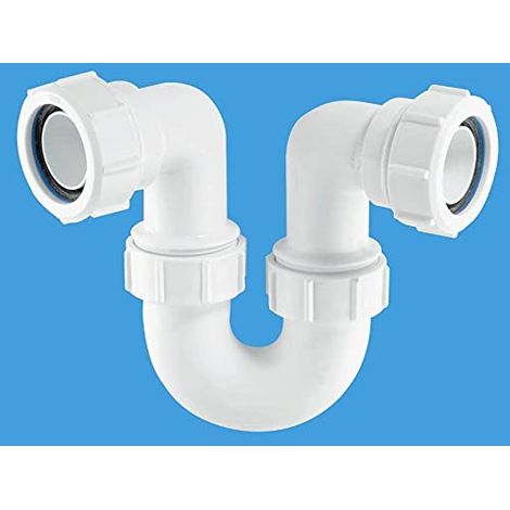 McAlpine SR10 cours tubulaire pivotant 'P' Piege, 3,2 cm, Blanc (1/4)