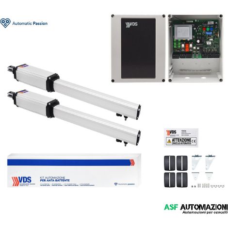 KIT MOTORI E CENTRALE PER  AUTOMAZIONE CANCELLO 2 ANTE  230V  VDS 100038/EASY-E
