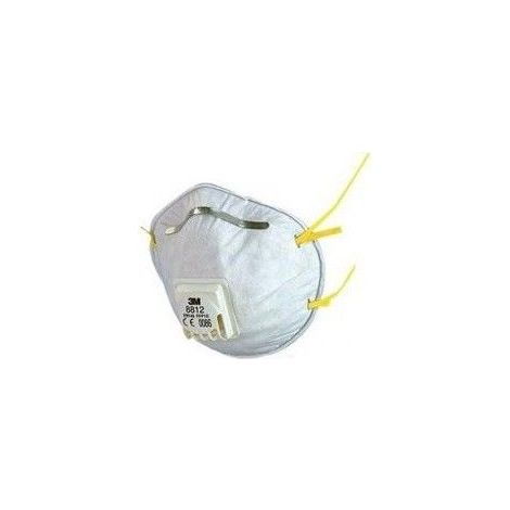 3M 8812 Mascarilla blanca FFP1 con válvula de exhalación