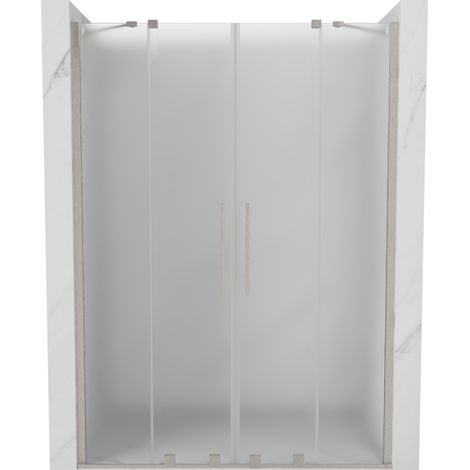 Mexen Velar Duo porte de douche coulissante 160 cm, givre, nickel brossé - 871-160-000-32-97 (1/5)