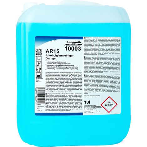 Limpiador alcohólico naranja AR15, paquete de 10 litros (1/5)