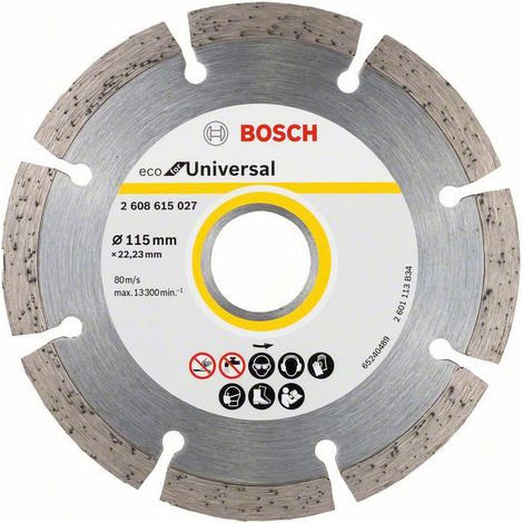 DISQUE DIAMANT DE CONSTRUCTION SEGMENTÉ ÉCO 115 MM - B 2608615027 (1/4)