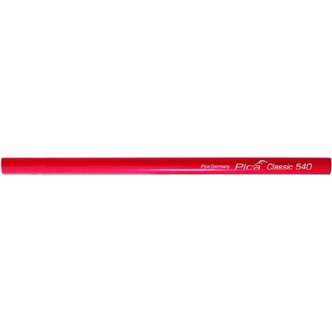 Matite Falegname Pica 540 Rosse Punta Morbida Mm.  240 Conf. 10 Pz