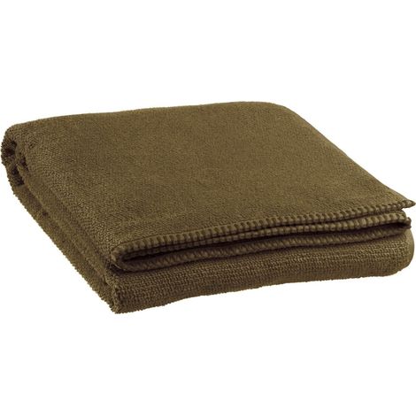 Drap de douche en coton éponge effet grain de riz, coloris Cèdre, 70 x 130 cm - PANGIVO