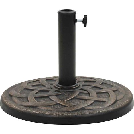 Maison Exclusive - Sonnenschirmfuß Rund 11 kg Bronze Polyharz (1/5)