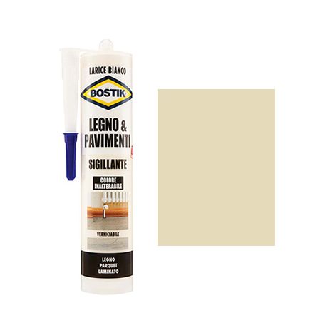 SILICONE ACRILICO LEGNO PAVIMENTI BOSTIK - LARICE BIANCO ML 300- 3 pezzi
