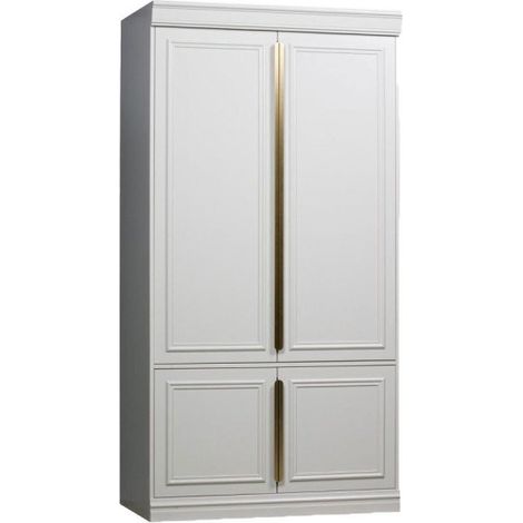 Armoire robuste bois massif finition laiton CLOUD
