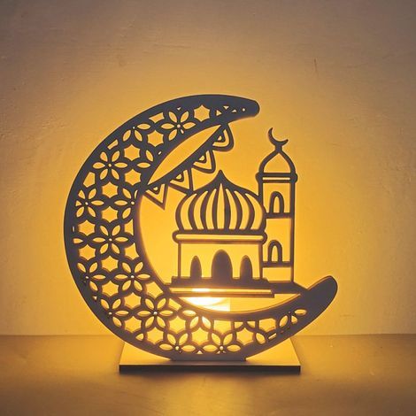 LED-Lampe Ramadan-Dekoration Halbmond Stern Muslimische Lichter (1/5)