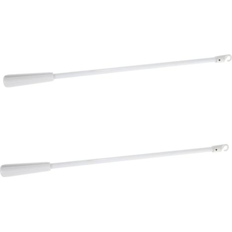 2pièces Fiberglass Curtain Pull Rod Vertical Louver Blind Tilt Wands for Window Curtains Lightweight and Accessories (1/5)
