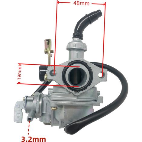 Carburateur Zhifeng PZ19MM pour motos 50-125cc – Réf. 404-103 – Ensemble corps papillon haute efficacité atomisation, excellente économie. (1/5)