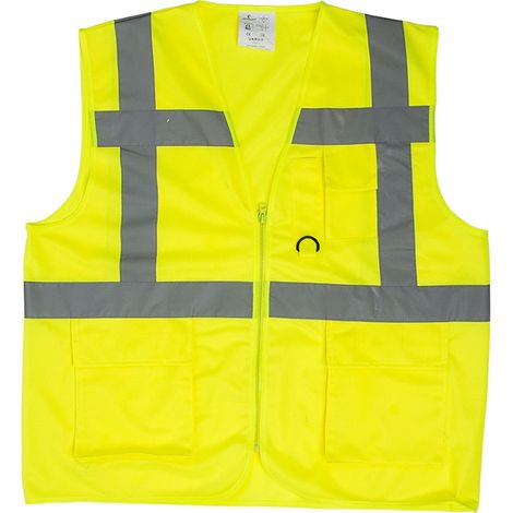 Gilet de sécurité multi-fonctions Coverguard Yard Zip central Jaune XL (1/2)