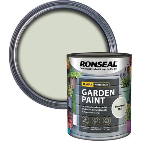 Ronseal 39440 Garden Paint Mountain Mist 750ml RSLGPMM750