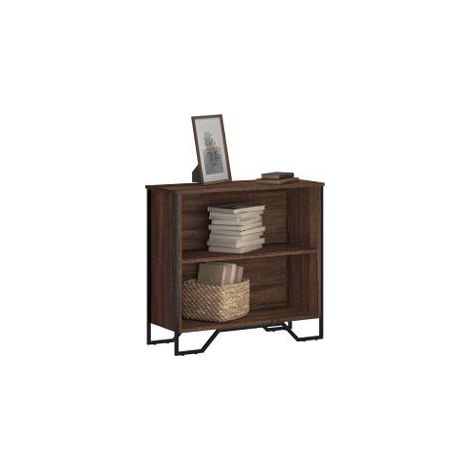 Bibliothèque chêne marron 80x31x74,5 bois d'ingénierie (1/5)
