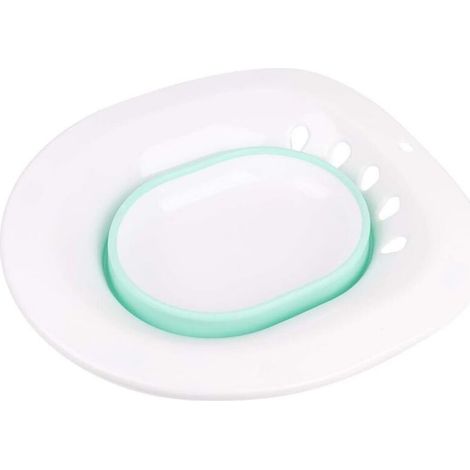 Ahlsen Badewanne, Waschbecken, Klappbecken, tragbares Bidet, passt auf die Toilette, perineales Einweichen für Hämorrhoiden, Schwangerschaft, schwangere Frauen (grün)