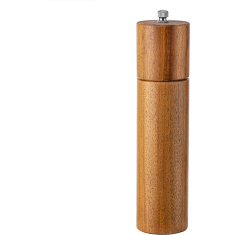 Moulin À Sel Et À Poivre - Bois D'acacia - Rotor En Céramique - Réglage De La Mouture - Lot De 2 (1/5)