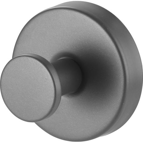 Lot de 4 crochets à ventouses en acier inoxydable, sans perçage, pour salle de bain, gris. (1/5)