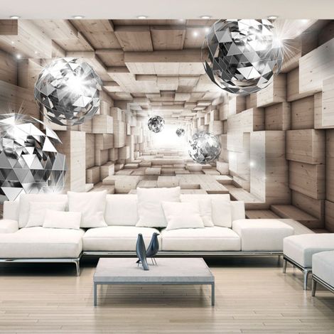 Papier Peint "In a Wooden Tunnel" 245 x 350 cm (1/2)