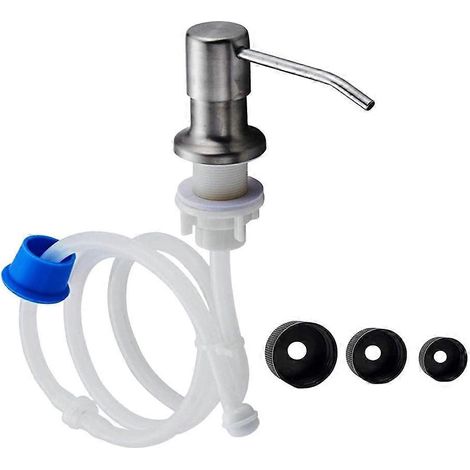 Distributeur de savon pour évier de cuisine, pompe à savon encastrable avec kit de tube d'extension de 115,5 cm (1/5)