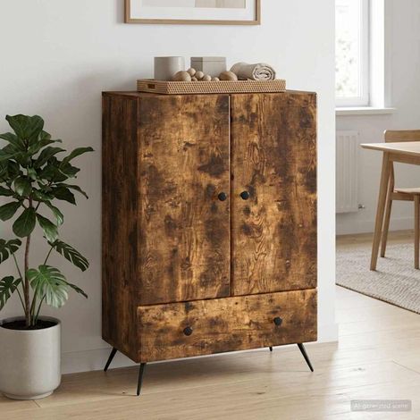 Credenza Rovere Fumo 66 x 34,5 x 95 cm Legno ingegnerizzato vidaXL (1/5)