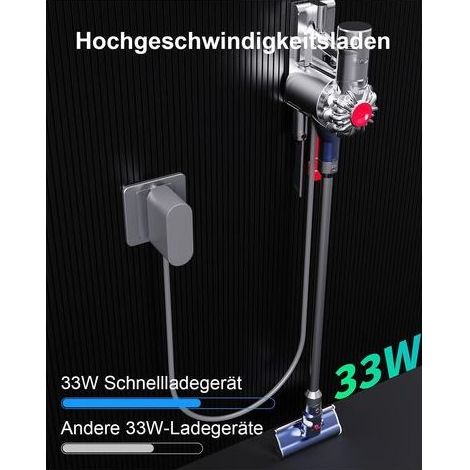 30,45V Chargeur Compatible avec Dyson V10 V11 V12 V15 SV12 SV14 SV15 SV20 SV22 Vacuum Cleaner Bloc d'alimentation 1,8 m Câble de charge