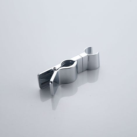 SHINING HOUSE Verstellbarer Duschhalter aus Zinklegierung, austauschbarer Handbrausehalter, 20–29 mm, verstellbarer Chrom-Duschkopfhalter für Badewanne, Badezimmer (Silber) (1/3)
