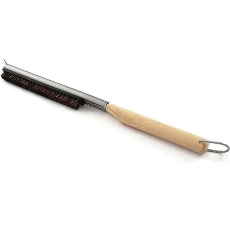 Brosse pour four à pizza avec manche en bois, outil de nettoyage de gril multifonction détachable (1/5)