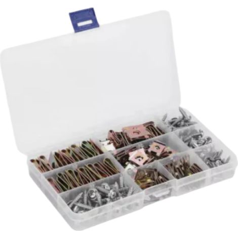 Assortiment de 210 écrous à tôle, vis à tôle, écrous à clip filetés - Assortiment de 210 écrous à tôle, vis à tôle, écrous à clip filetés (1/5)