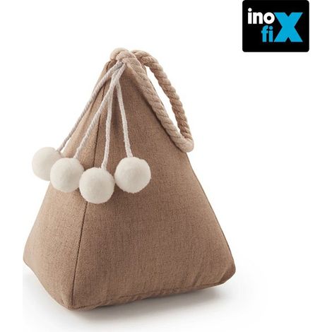Fermaporta in tessuto Sacco beige da 1 kg INOFIX