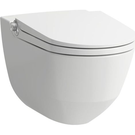 WC CLEANET RIVA à fond plat, 4,5 / 3 litres, sans bride, 35 blanc LCC LAUFEN