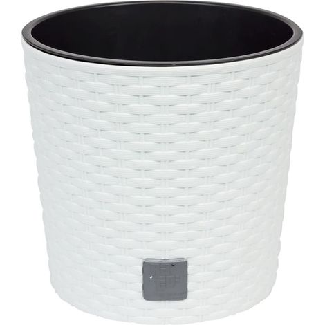 Maceta redonda Rato DRTUS250L con inserto Blanca (1/4)