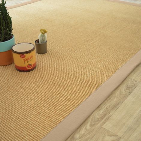 Tapis sisal Yucatan naturel - Ganse beige - 140 x 200 cm