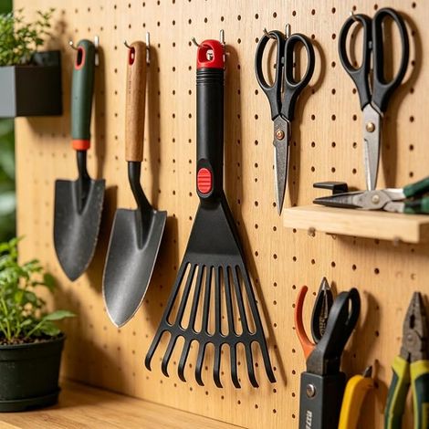 Râteau à Main en Plastique, Râteaux de Jardin à Main, Râteaux de Jardin pour Jardin, Pépinière, Balcon, Terrasse, Jardinage Amateur (1/2)