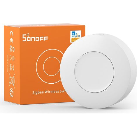 Interrupteur Sans Fil ZigBee 3.0 Adapté pour SONOFF SNZB-01P - Bouton Intelligent 3 Modes de Pression Compatible Alexa Smartthings IFTTT (1/5)