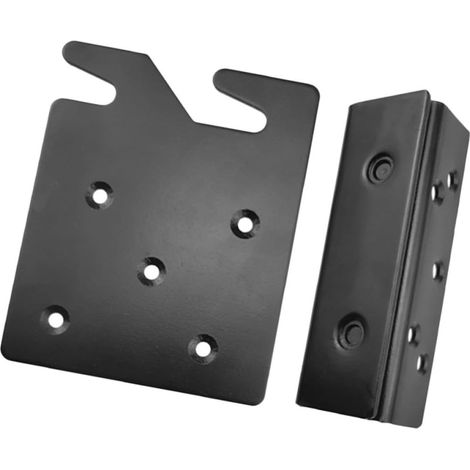 2 Pièces Charnière de Lit Loquet de Lit en Fer Noir Facile à Installer Retirer et Mobilier Chambre à Coucher (1/5)