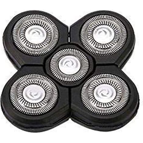 Replacement head with 5 gold blades for bald razors (1/5)