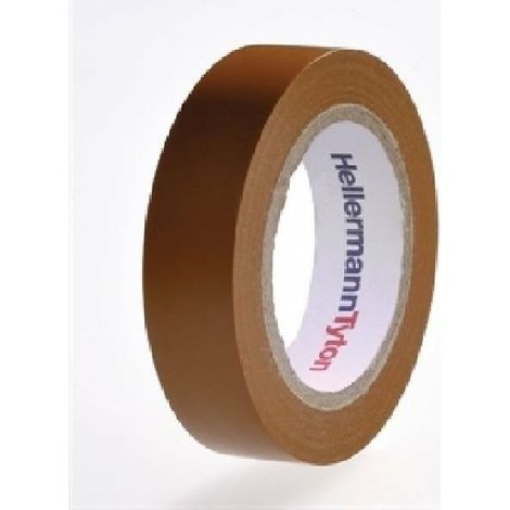 HellermannTyton HelaTape Flex 15 cinta aislante marrón flexible