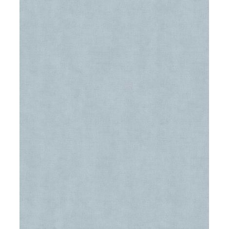 Papier peint uni effet toile lin bleu ciel doux (1/2)