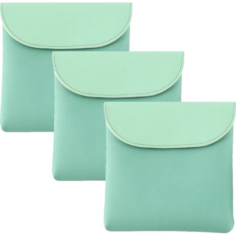 Sac De Rangement Pour Serviettes Hygiéniques - En Coton Biologique - Compartiments Intérieurs - Style Minimaliste - Pour Voyage Et Activités Extérieures - 1 Pièce (1/5)