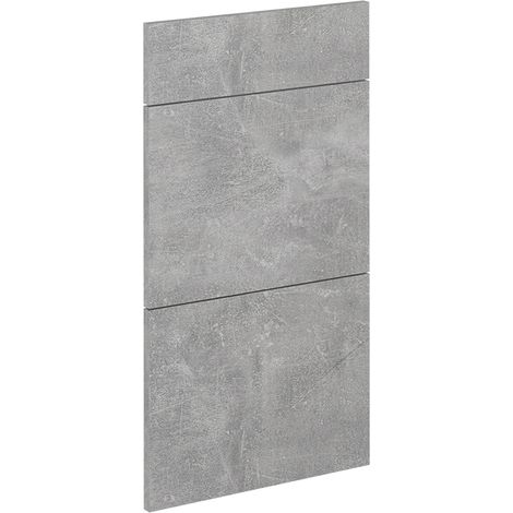 Façade de cuisine R-Line, Béton, 39.6x70.4cm façade de meuble pour meuble bas à tiroirs, Vicco (1/5)