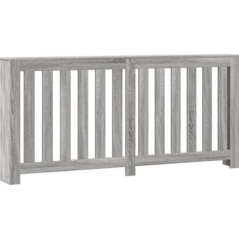 Cache-radiateur sonoma gris 175x20x82 cm bois d'ingénierie (1/5)